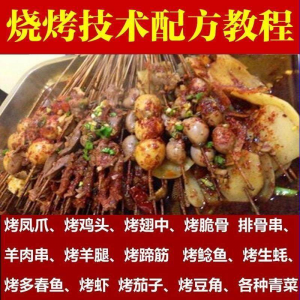 正宗全国烧烤技术配方全套视频教程配料技巧制作培训教学资料大全-淘宝虚拟货源网