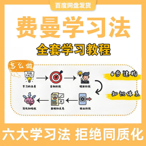 图片[1]-费曼学习法高效率学习全套教程思维导图记忆力笔记技巧视频课程-淘宝虚拟仓