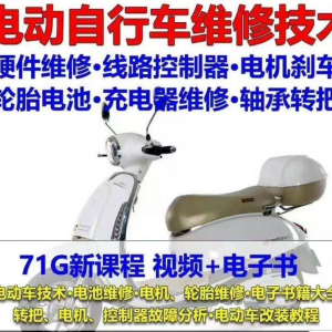 图片[1]-电动车维修视频自学教程零基础学习常见故障保养技术案例讲解大全-淘宝虚拟仓