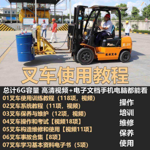 图片[1]-叉车技术教程操作使用驾驶维修视频保养安全实训培训教学全套叉车-淘宝虚拟仓