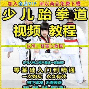 图片[1]-跆拳道自学教学视频跆拳道训练视频跆拳道运动教程少儿培训素材-淘宝虚拟仓