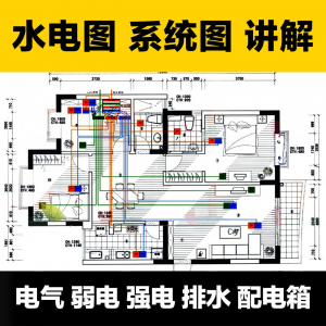 水电图纸识图讲解：强电弱电排水及配电箱放管电气图全解析-鱼渣资源