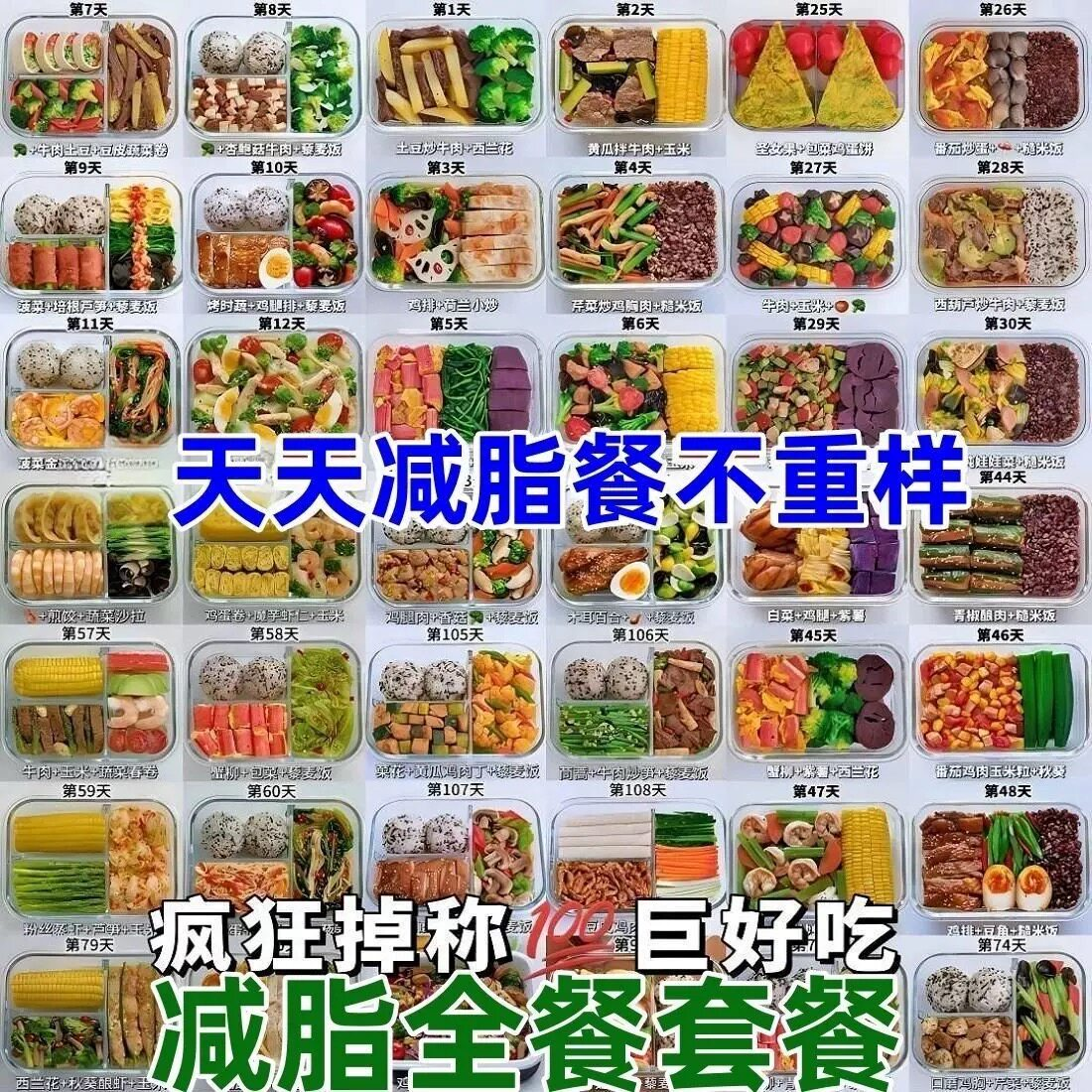 减肥食谱电子版课程 减脂餐一日三餐指导科学健康瘦身配餐计划-淘宝虚拟仓