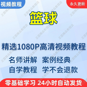 零基础学篮球技巧:从入门到精通——高清教学视频课程-鱼渣资源