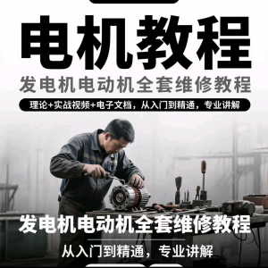 电机教程视频发电机电动机结构原理维修技术小学素材布线图教程-淘宝虚拟仓