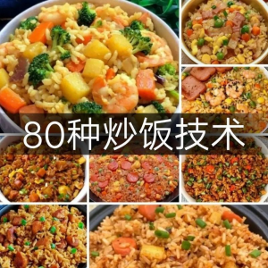 炒饭技术配方教程大全蛋炒饭的做法教学速食铁板烧摆地摊扬州商用-淘宝虚拟仓